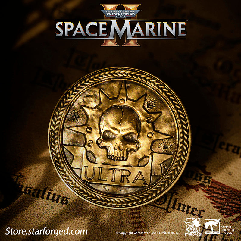 Starforged Warhammer 40K Space Marines Titus  Space Marine 2 Ultramarines Collectible Coin Other