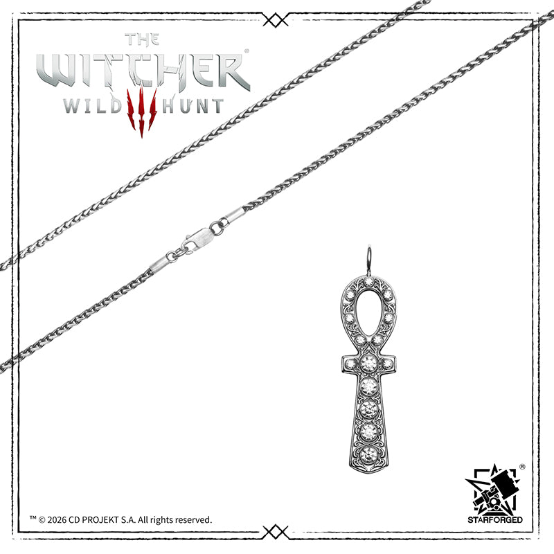 Starforged The Witcher 3: Wild Hunt Keira Metz Necklace Silver Pendant Game Merchandise Officially Authorized