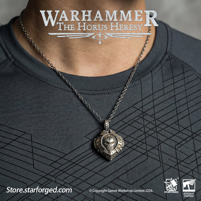 Starforged Warhammer 30K Iron Warriors Heart of Iron Necklace Pendant Warhammer Gifts Fashion Accessories