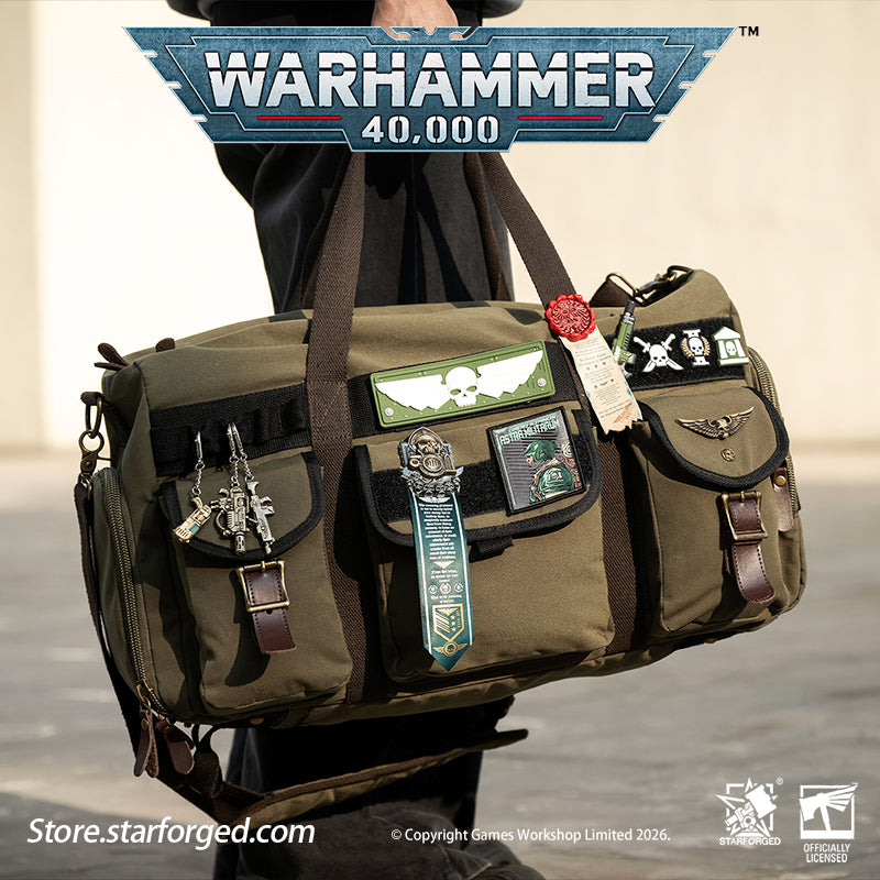 Starforged Warhammer 40K Imperial of Man Astra Militarum Traveler Bag Warhammer Fashion Accessories Gift