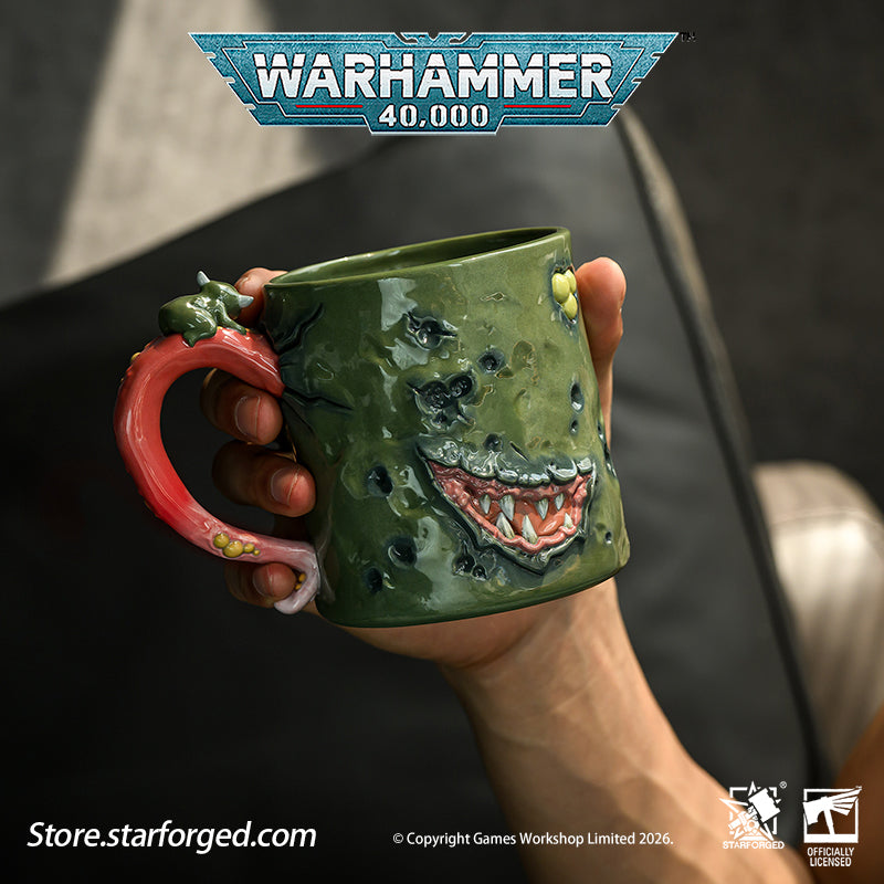 Starforged Warhammer 40K Chaos Gods Dark Gods The Plague Lord Nurgle Pustulent Beverage Mug All the Chaos gods are embodiments of the hopes, fears and other strong emotions and concepts generated by the mortal races. In Nurgle's case, the source of power is insecurity, denial, self-delusion and the living's fear of inevitable death and disease, as well as their unconscious response to that fear, which is the "power of life", the motivating power of mankind and other races. 