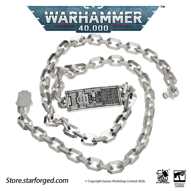 Starforged Warhammer 40K Space Marine Deathwatch Chain Bracelet Fashion Accessories
