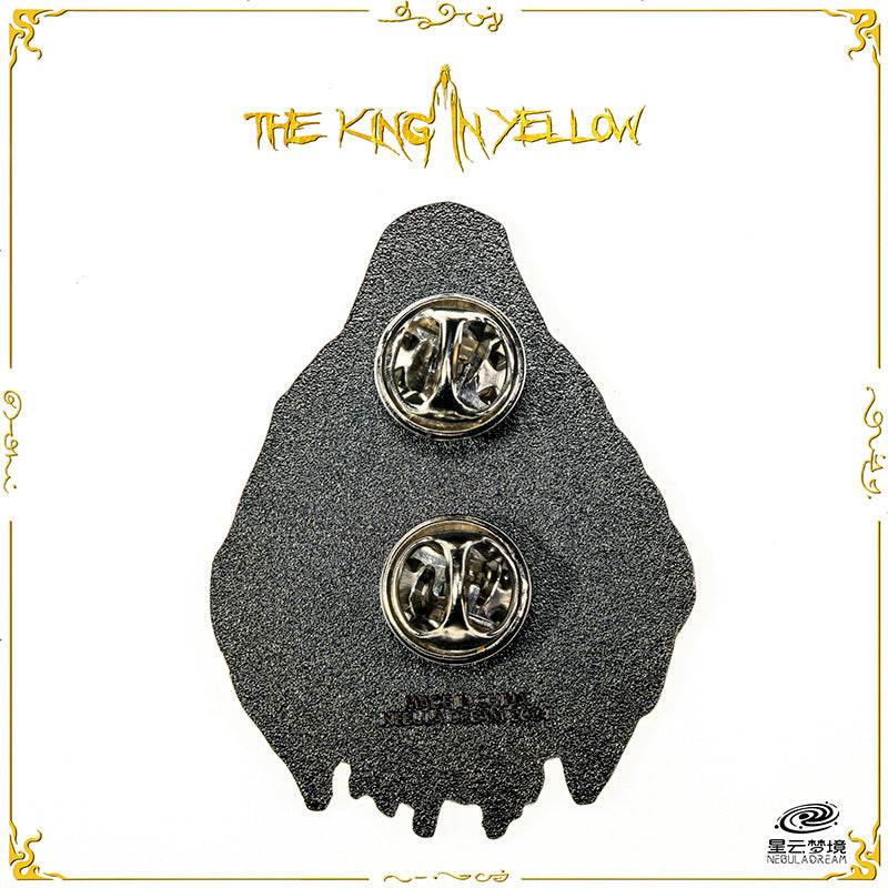Starforged Cthulhu Mythos The King in Yellow Enamel Pin Badge Brooch Classic Fantasy Horror Novel Peripheral Products