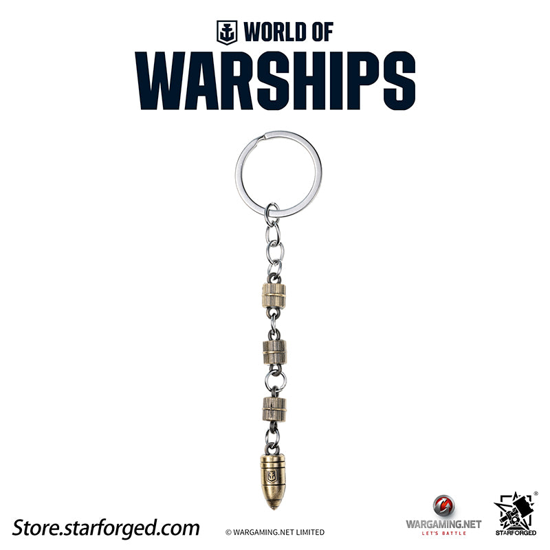 Starforged World of Warships WOWS Battleship World Bullet Launch Keychain Game Peripherals Wargaming License