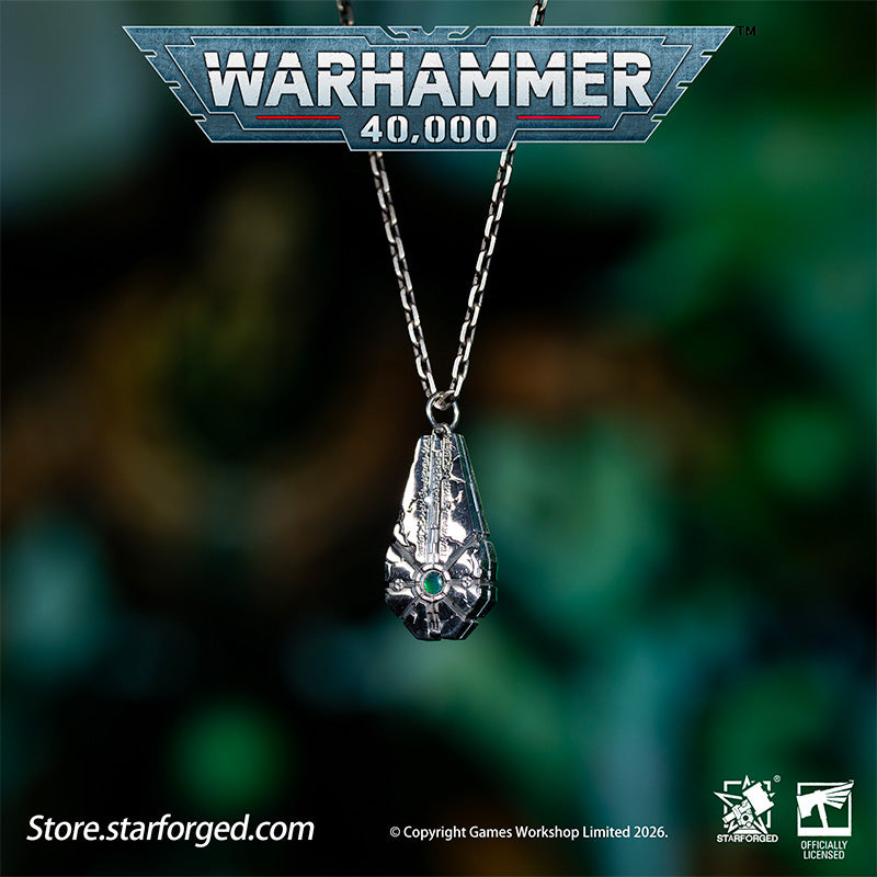 Warhammer 40K Starstele of Dominion Pendant Necrons Necklace by Starforged