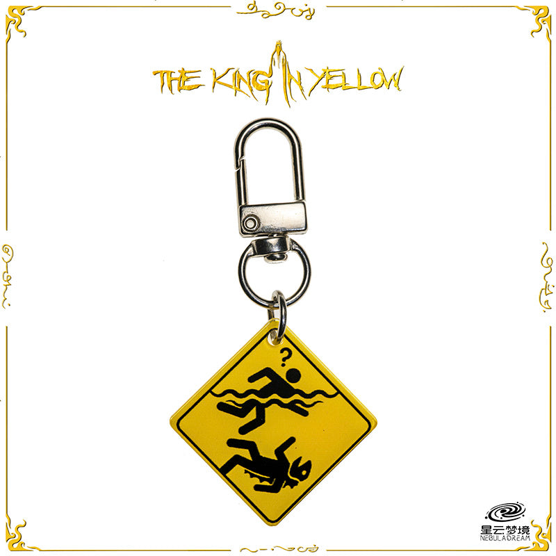 Starforged Cthulhu Mythos “WATCH OUT!” The King in Yellow Story Themed Keychain Christmas Gifts