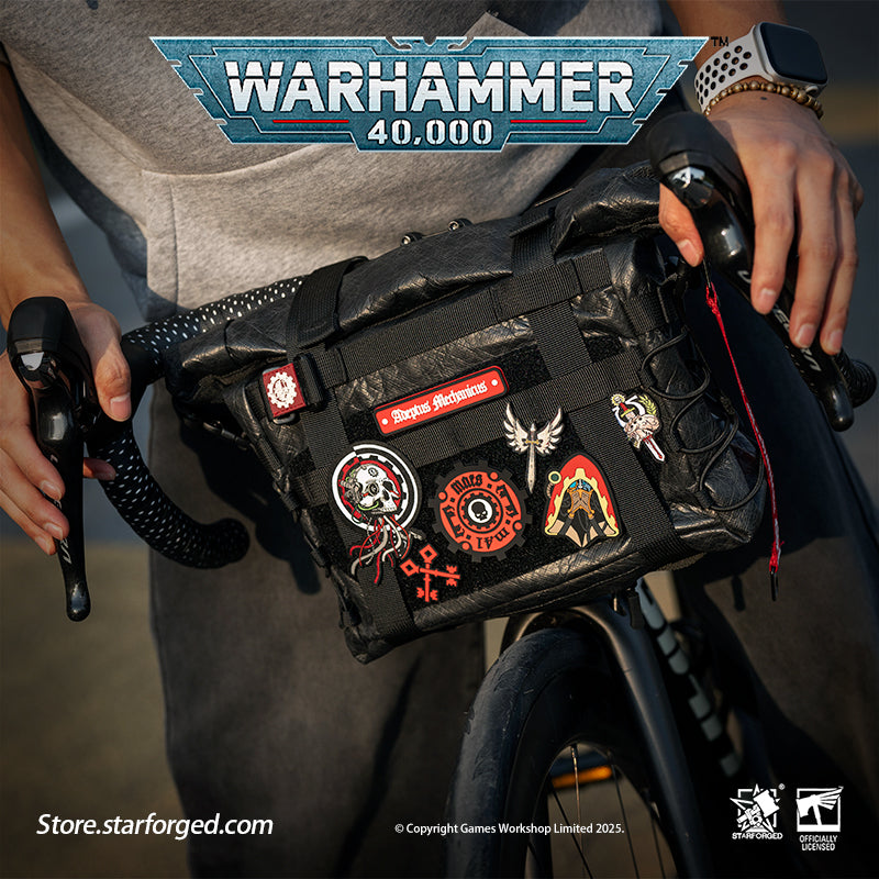 40k metal mini putting backpack Starforged Warhammer 40K Space Marins Astartes Tatical Bike Travel Bag