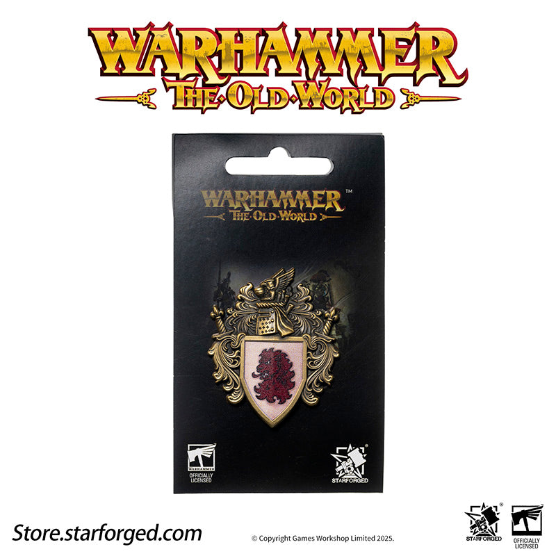 Starforged Warhammer Old World Ducal Shield of Bretonnia Faction Banner Badge