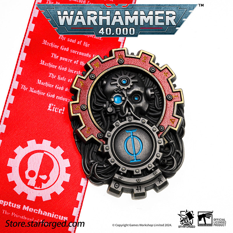 Starforged Seal of Omnissiah Machine God Deus Mechanicus Men's Brooch Pin Badge  Backpack Clothing Accessories Warhammer 40K