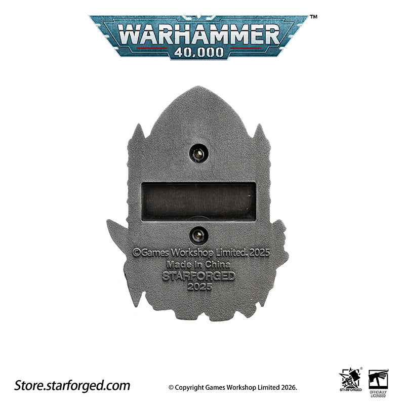 Starforged Warhammer 40K Astra Militarum Scroll Seal (Armageddon “Old One Eye” Honor Badge) Men's Fashion Accessories Armageddon is burning  The endless hordes of Orks press in without cease, and the defenders of the Imperium stand on the brink of collapse. Only one man could pull this world back from the fate of annihilation.  The Second War for Armageddon was a massive WAAAGH! launched by the Ork Warlord Ghazghkull Mag Uruk Thraka. Imperial command faltered under poor leadership