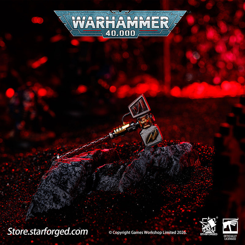 Starforged Warhammer 40000 Thunder hammer & Thunderhead KeyChain Space Marines Astartes WH40 Jewelry