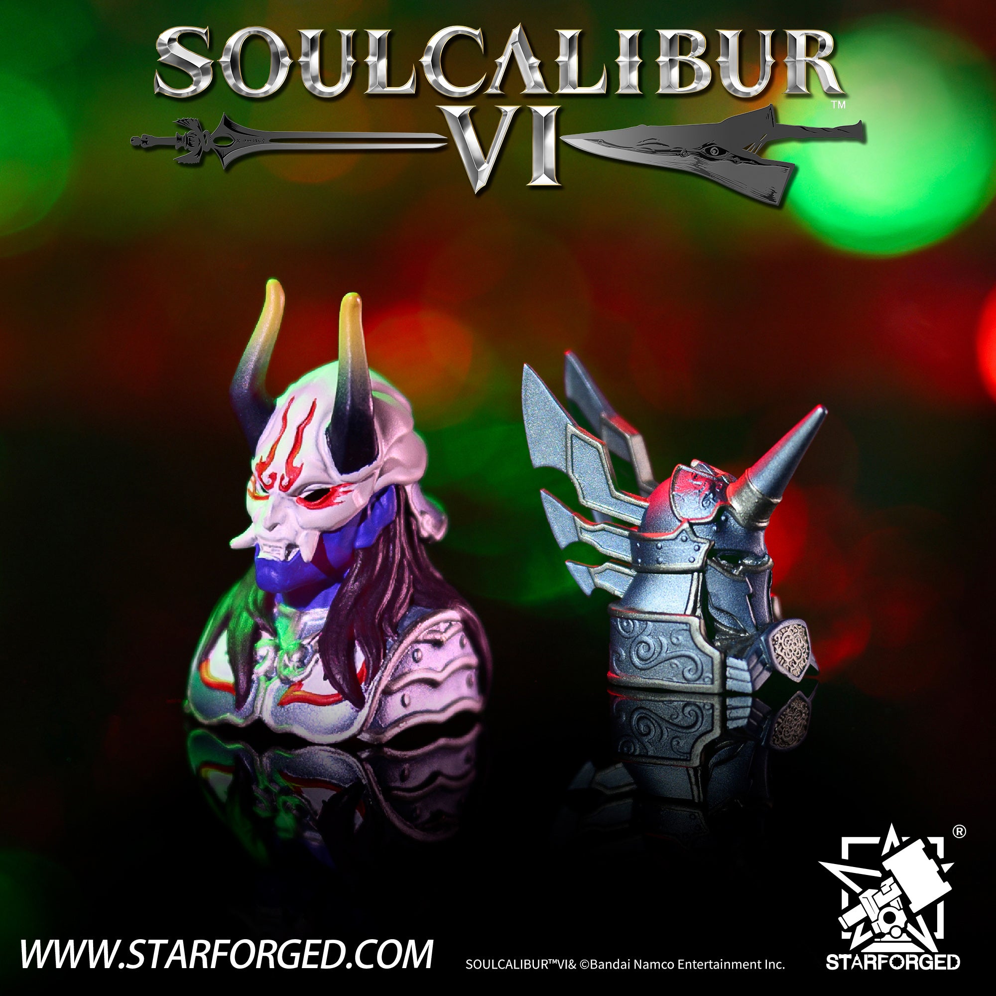 Starforged SoulCalibur VI Yoshimitsu & Nightmare Computer Keyboard Keycaps Accessories Battle Game Peripherals Other