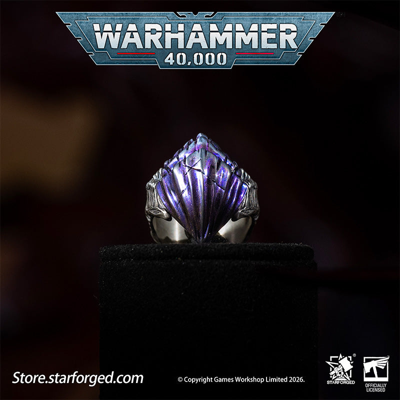 Starforged Warhammer 40K Tyranids Carapace Ring Accessories Game Merchandise Warhammer Gifts Fashion Accessories