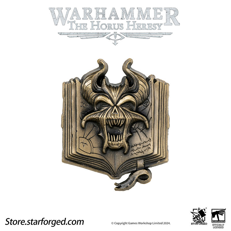 Starforged Warhammer Horus Heresy Burning  Galaxy Legion Insignia Pin Badge Brooch 30K Men's Jewelry