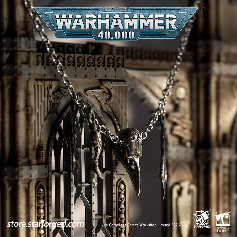 Starforged Warhammer 40K Space Marines Raven Guard The Black Wings of Deliverance Necklace Pendant Men's Fashion Jewelry Sterling Silver Rings The Raven Guard is the smallest Legions of the Great Crusade. They adhere faithfully to the modes of warfare laid down within the Codex Astartes, yet their tactics diverge drastically from those of their brother Legions.At the onset of every battle, the Raven Guard deploy swathes of Scouts to gather intelligence across the front lines.&nbsp; Thereafter, command cadre