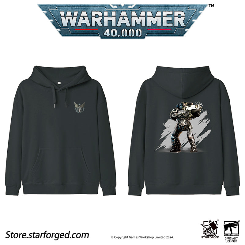 Starforged Warhammer 40K Honor Guard Series Themed Hoodie Space Marines 2 Men's Sweatshirts Other