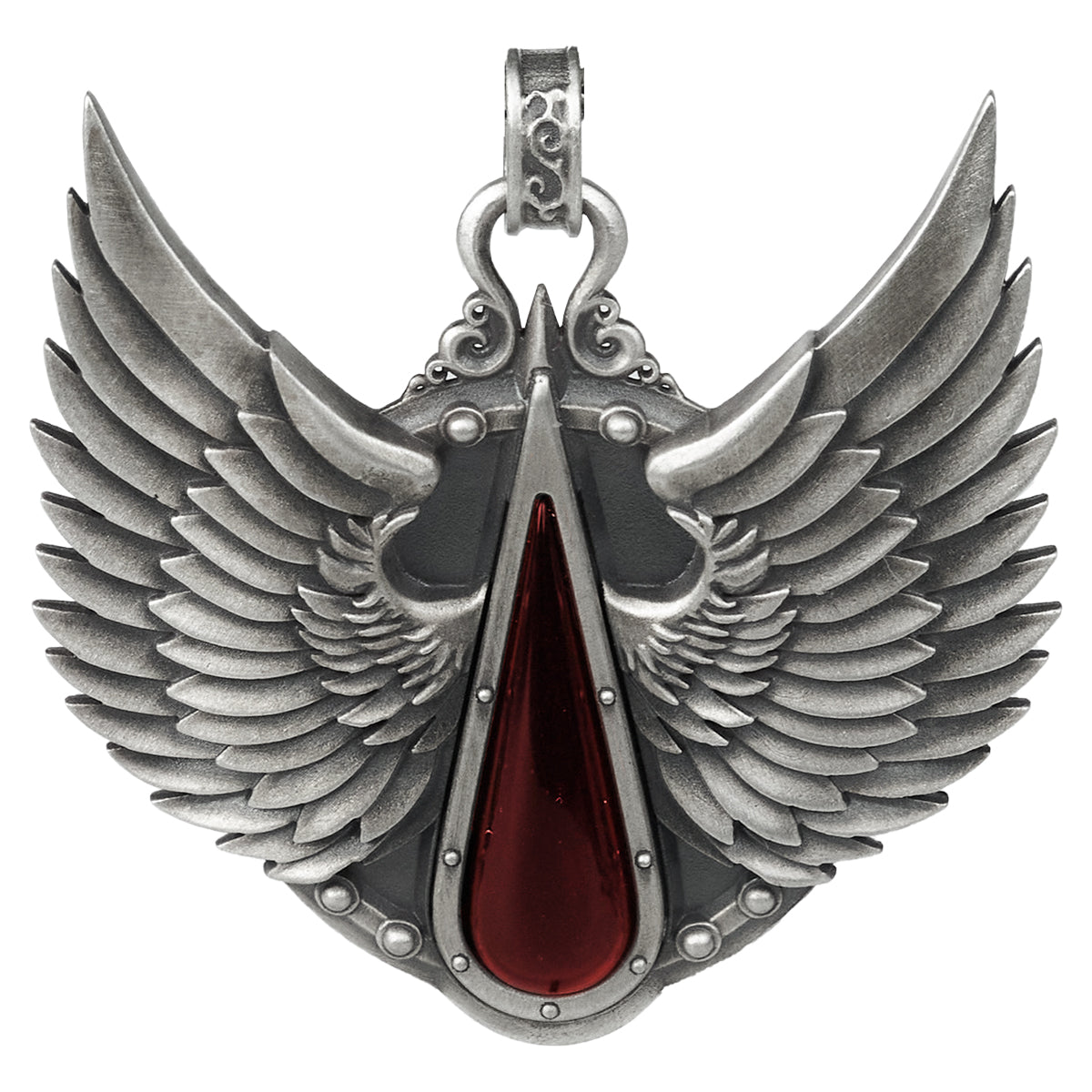 Warhammer 40K Blood Angels Wings Sanguine Pendant Necklace 925 Silver by Starforged