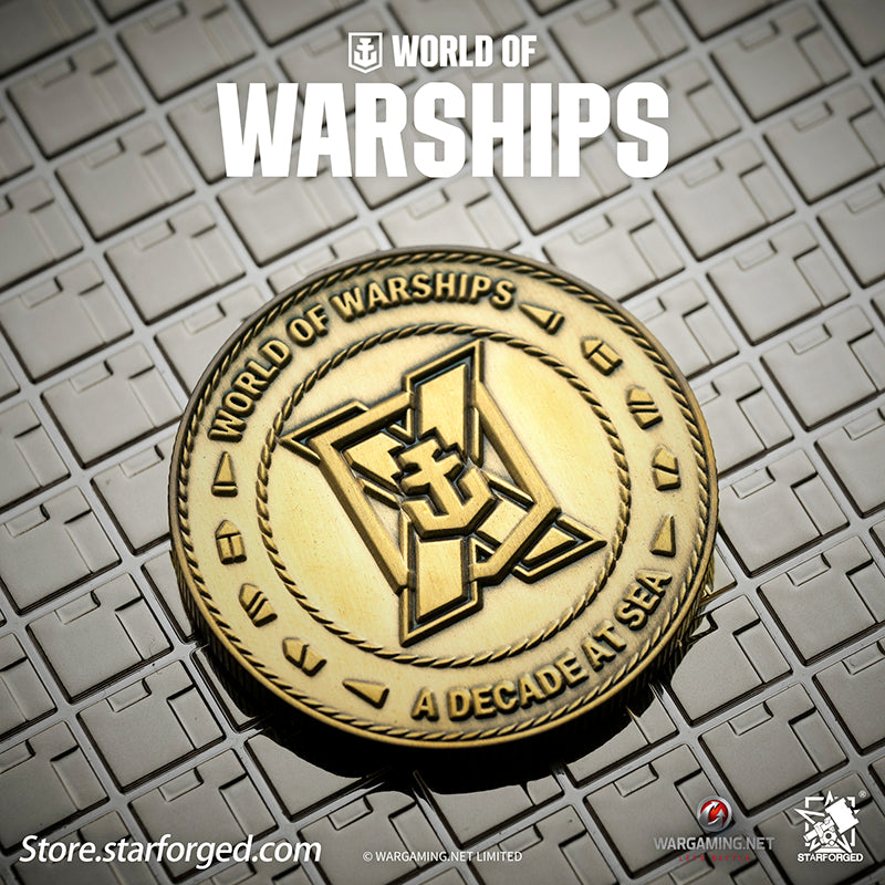 Starforged World of Warships WOWS 10th Anniversary Collectible Coin Game Peripherals Wargaming License