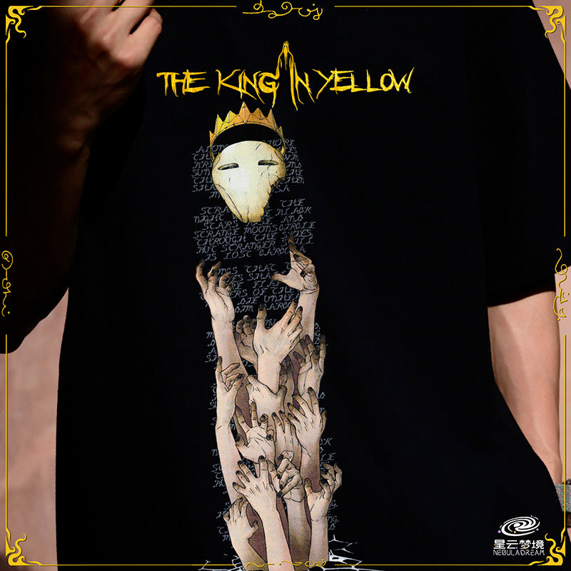 Starforged Cthulhu Mythos The King in Yellow Men's Cotton Short-Sleeved T-shirt Other