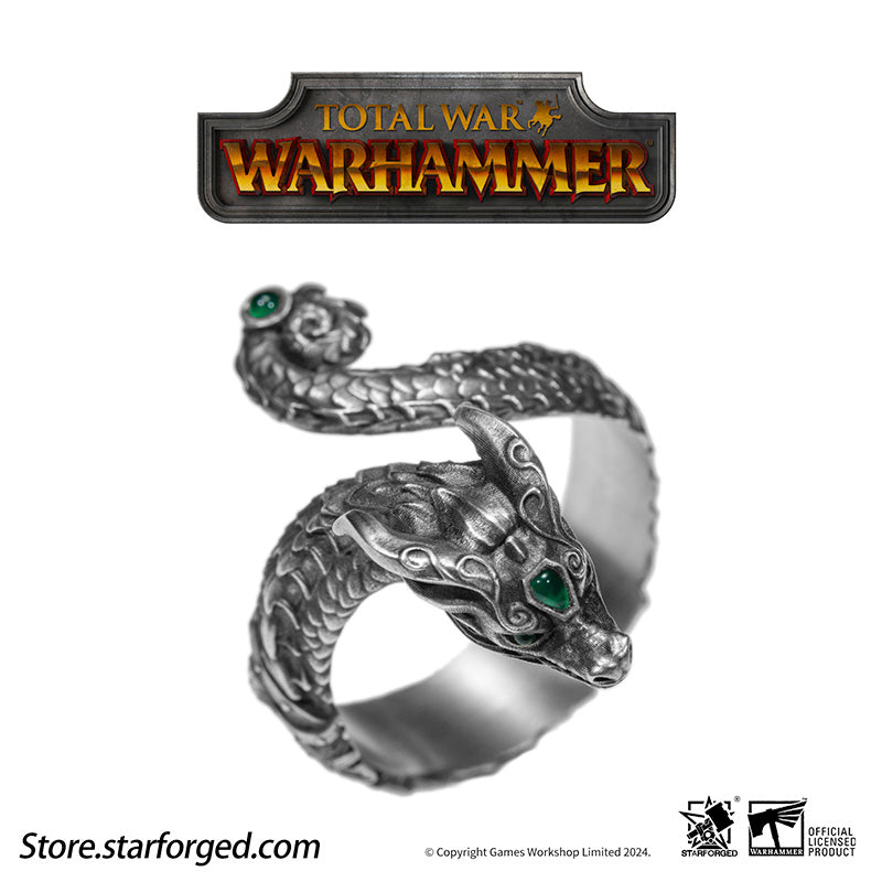 Starforged  Total War Warhammer III Dragons of Cathay  Zhao Ming & Miao Ying Dragon Ring Game Peripherals Set