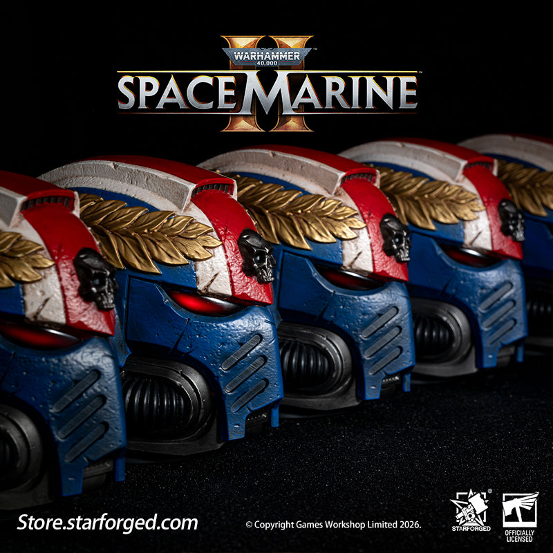 Starforged Warhammer 40K Space Marines Ultramarine Titus's Helmet Night Light Lamp Warhammer Gifts Fashion Accessories The Ultramarines have forged some of the finest servants in the history of the Imperium, with their greatest heroes becoming living embodiments of courage and honor. There was a time when Captain Demetrian Titus of the 2nd Company seemed destined to surpass all who came before him—until a cruel twist of fate led to his exile and presumed death for many years.  Now, in the era of the Indomit