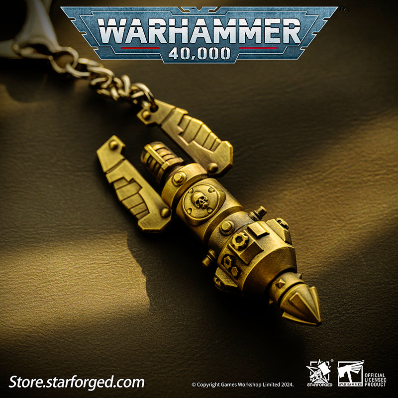 Starforged Warhammer 40K Warhammer II Deep Strike Beacon Game Peripheral Alloy Keychain Christmas Gifts