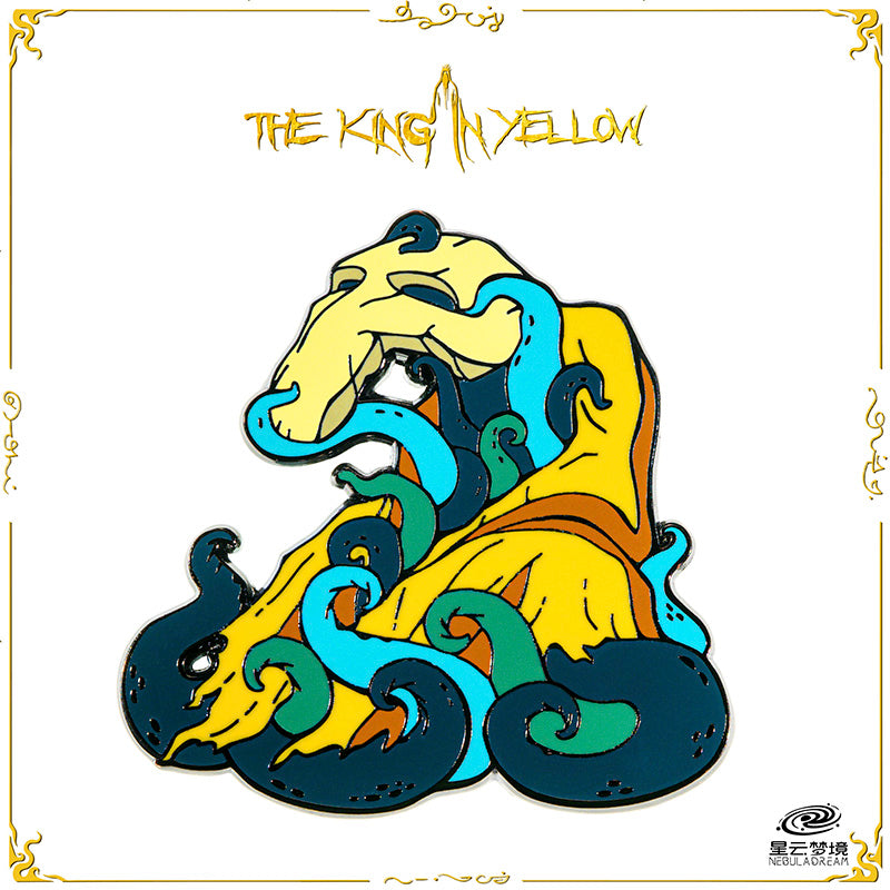 Starforged Cthulhu Mythos The King in Yellow Enamel Pin Badge Brooch Classic Fantasy Horror Novel Peripheral Products