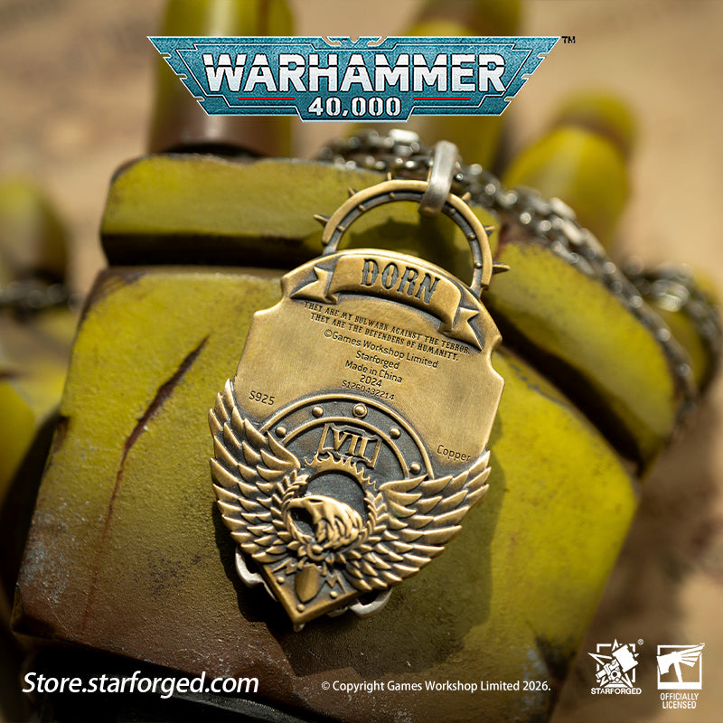 Warhammer 40K Imperial Fists Hammer of Phalanx Pendant Rogal Dorn Neck