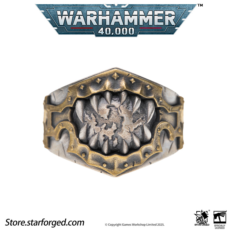 Starforged Warhammer 40K Chaos Space Marines World Eaters Berzerkers'Sigil Ring Silver Ring Men's Jewelry Accessories A millennium ago, when the Legiones Astartes were engulfed in bloody warfare, the sons of the Primarch Angron were already infamous for their brutality, a fate sealed after the implantation of the Butcher's Nails. The noble warriors descended into relentless killers! Today, whenever the chosen of Khorne carve a gory path from the Eye of Terror, the entire galaxy trembles.They are the World E