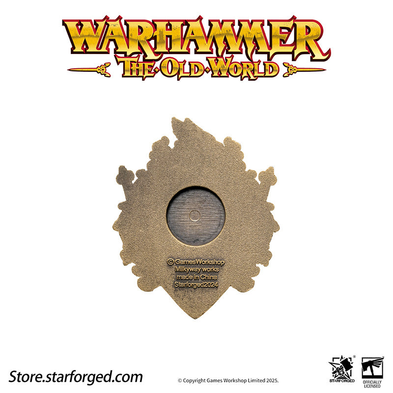 Starforged Warhammer Old World Ducal Shield of Bretonnia Faction Banner Badge