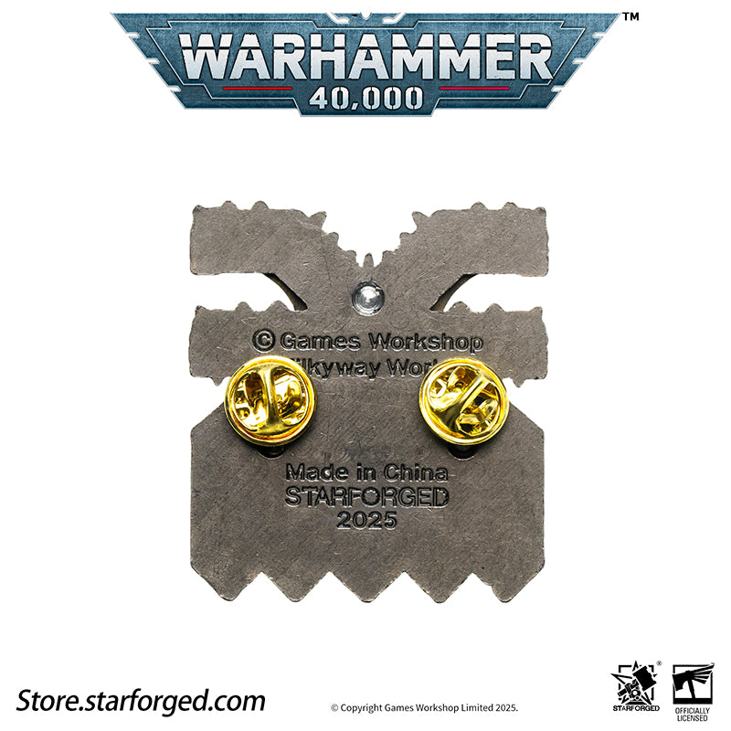 Starforged Warhammer 40K Lords of the Immaterium The Chaos Gods Mark of Ruinous Powers Pin Badge Men's Jewelry Accessories