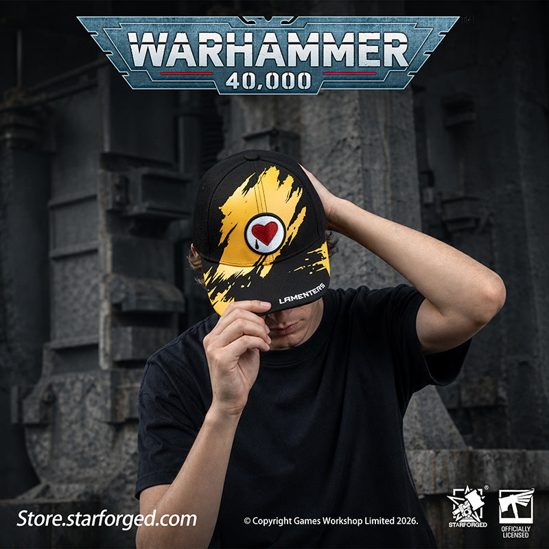 Starforged Warhammer 40K Space Marines Chapters Hats Wave 2 Death Wing Lanenters Mantis Warriors Carcharodons Blood Raven Wing Crimson Fists Flesh Tears Red Scorpion Snapback Baseball Peaked Cap Game Merchandise Warhammer Gifts Fashion Accessories
