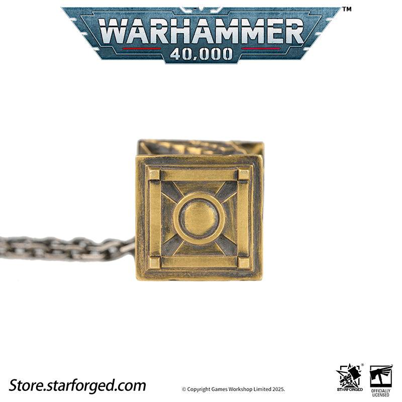 Starforged Warhammer 40K Imperium of Man Skull Shrine Necklace Men's Jewelry Accessories