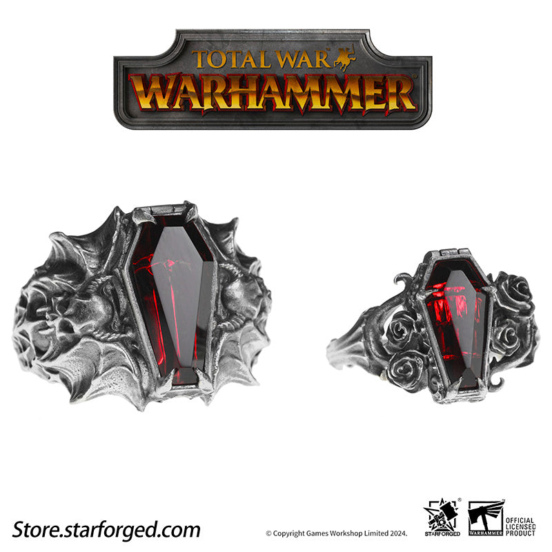 Rings of Immortal Oath Total War Warhammer III Isabella & Vlad Couple's Ring Starforged