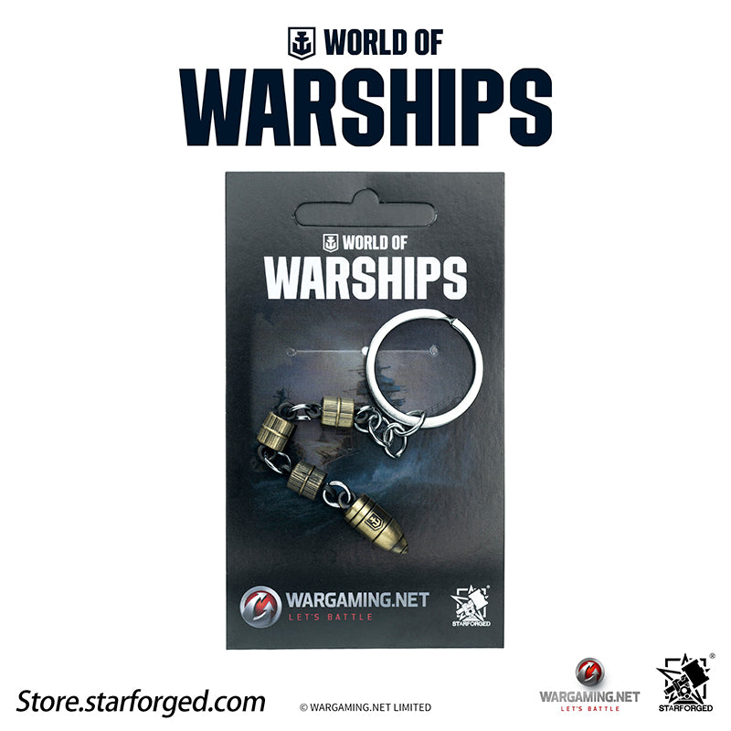 Starforged World of Warships WOWS Battleship World Bullet Launch Keychain Game Peripherals Wargaming License