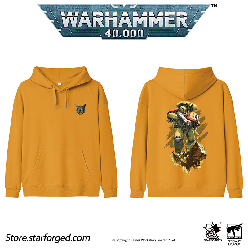 Starforged Warhammer 40K Honor Guard Series Themed Hoodie Space Marines 2 Men's Sweatshirts Other