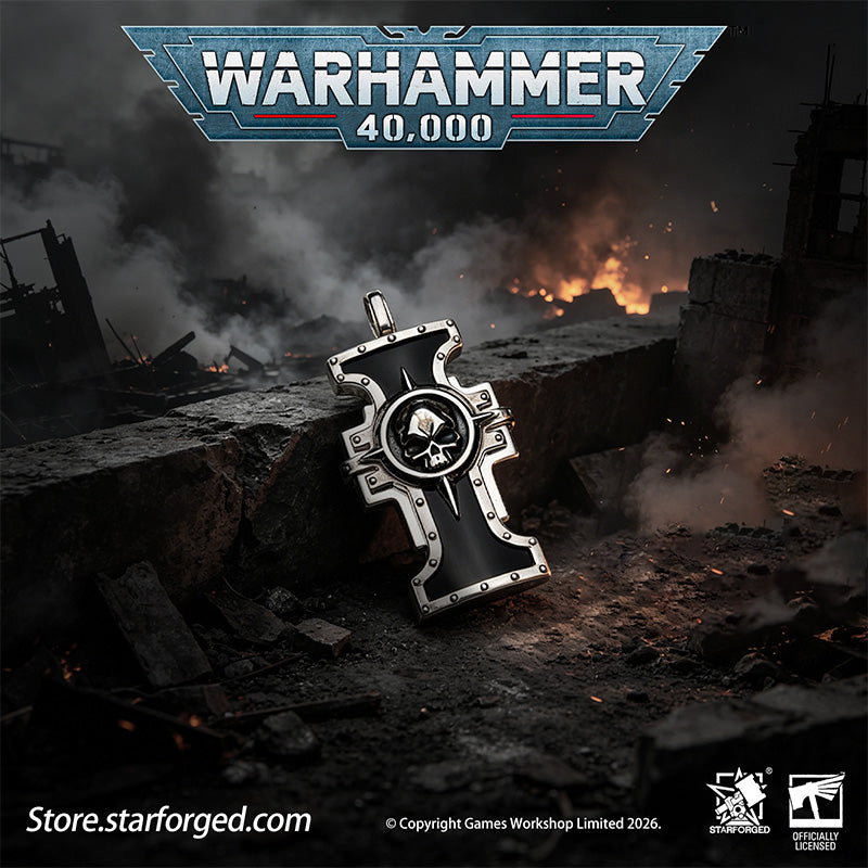 Starforged Warhammer 40K The Imperium of Man Inquisition Seal of the Holy Ordos Silver Pendant Game Merchandise Warhammer Gifts Fashion Accessories