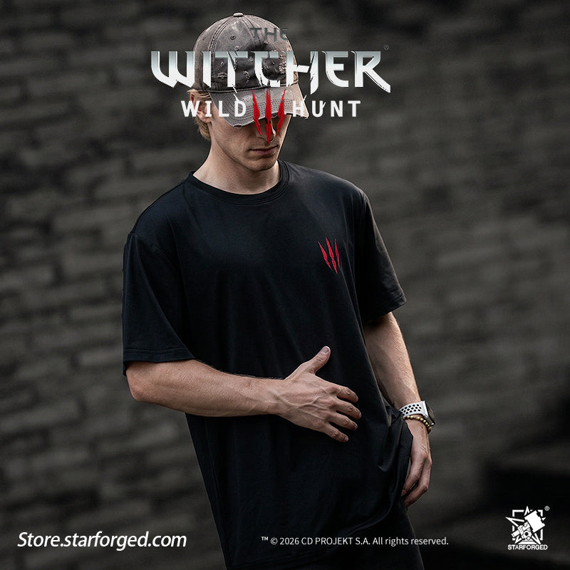 Starforged The Witcher 3: Wild Hunt Witcher3 Themed Signs T-Shirt Game Merchandise Officially Authorized The School of the Wolf, to which the undisputed protagonist of The Witcher 3 belongs, can be considered the most direct successor of the Witcher Order. After many groups of witchers left the Order, the pioneers of the Wolf School remained in Castle Morgraig for a long time before eventually departing. They journeyed west into Kaedwen, chose the wolf as their emblem, and established their own school.  The