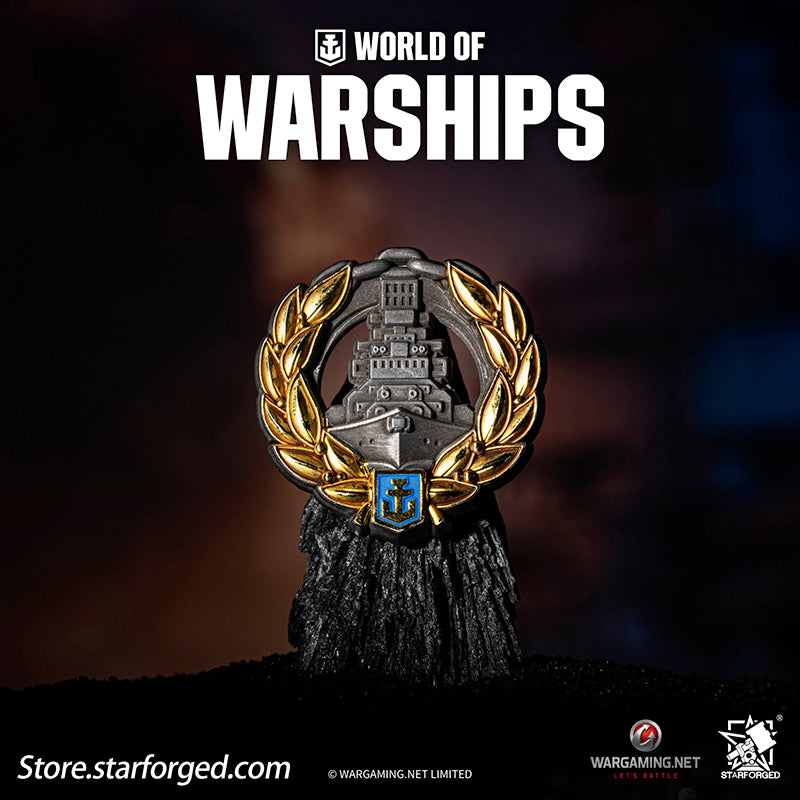 Starforged World of Warships Achievements Commemorative Pin Brooch Badge Game Peripherals Wargaming License