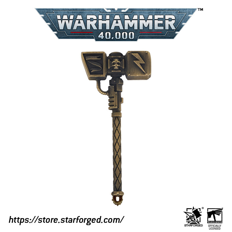 Starforged Warhammer 40000 Thunder hammer & Thunderhead KeyChain Space Marines Astartes WH40 Jewelry