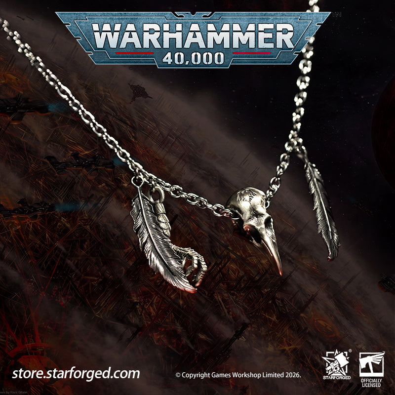 Starforged Warhammer 40K Space Marines Raven Guard The Black Wings of Deliverance Necklace Pendant Men's Fashion Jewelry Sterling Silver Rings The Raven Guard is the smallest Legions of the Great Crusade. They adhere faithfully to the modes of warfare laid down within the Codex Astartes, yet their tactics diverge drastically from those of their brother Legions.At the onset of every battle, the Raven Guard deploy swathes of Scouts to gather intelligence across the front lines.&nbsp; Thereafter, command cadre