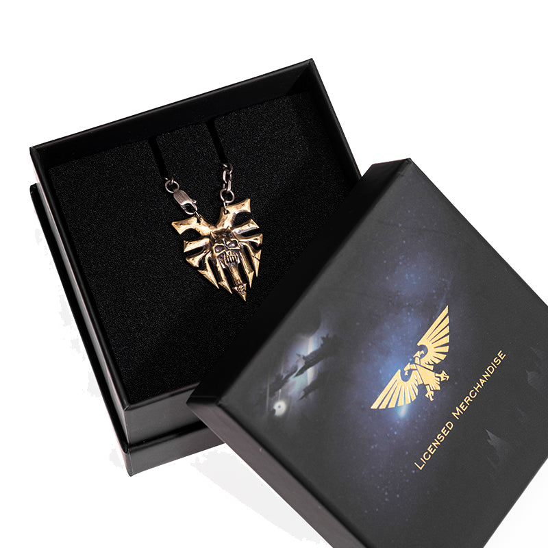 Starforged  Ka'Bandha Khorne Chaos Demon Men's Copper Necklace Warhammer 40K Blood Angel Killer Pendant