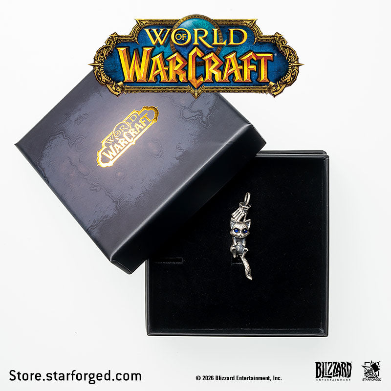 Starforged World of Warcraft Mr.Bigglesworth Necklace Men's Fashion Jewelry Officially Authorized The Softest Echo Within Eternal Frost A Timeless Stillness of Cold Bones and Fragile Life An Unbreakable Bond The Lich and His Final “Life” Across the Frozen Spires of the Necropolis, Beyond into the Eternity of the Shadowlands  Mr. Bigglesworth is the beloved cat of Kel'Thuzad. A level 5 neutral house cat, he can be found at the entrance of Naxxramas. If you kill Mr. Bigglesworth, Kel'Thuzad will angrily curse