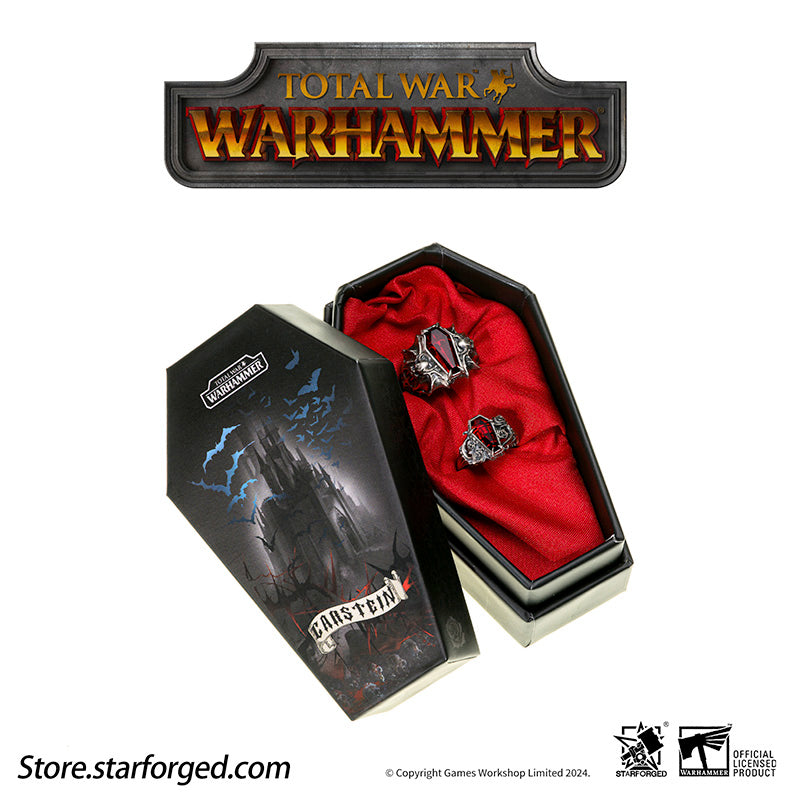 Rings of Immortal Oath Total War Warhammer III Isabella & Vlad Couple's Ring Starforged