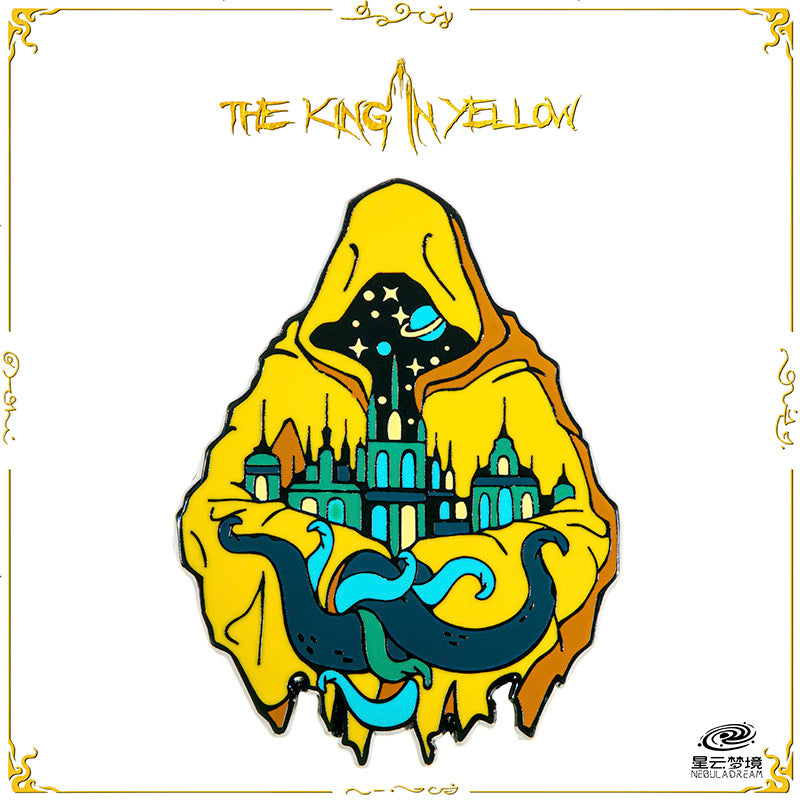 Starforged Cthulhu Mythos The King in Yellow Enamel Pin Badge Brooch Classic Fantasy Horror Novel Peripheral Products