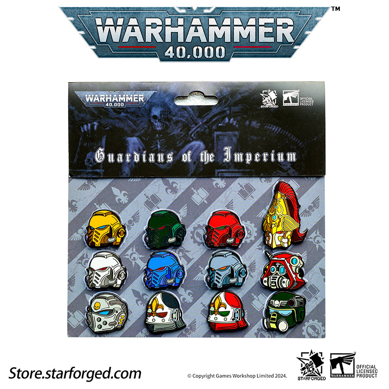 Starforged Warhammer 40K Brooch Space Marines Pin Badge Refrigerator Magnet  Men's Metal Chapter Badge