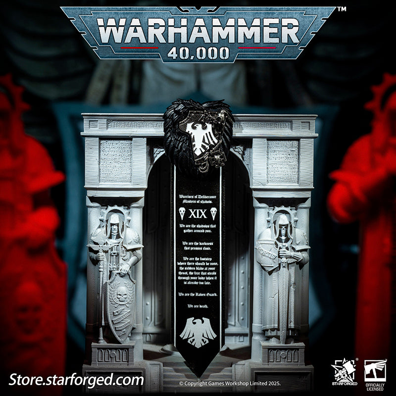 Starforged Warhammer 40K Space Marines Raven Guard Scroll Seal Badge Pin Men's Jewelry Accessories n the early days of the 30th millennium, the XIXth Legion was deployed for infiltration, reconnaissance, and target identification missions. Operating in secrecy, they were used to swiftly eliminate any factions that refused to submit to the fledgling Imperium, striking without warning from the shadows. The XIXth Legion employed terror tactics akin to those of the Night Lords.One of the Legion's earliest known