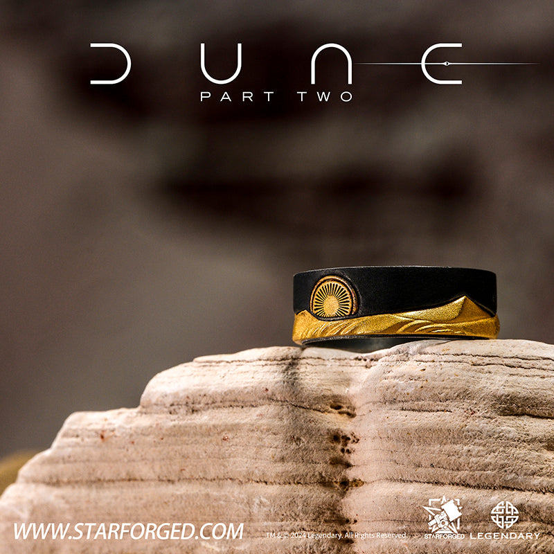 Starforged  Dune II Themed Ring Couple Original design Exclusive Movie peripherals Legendary Pictures