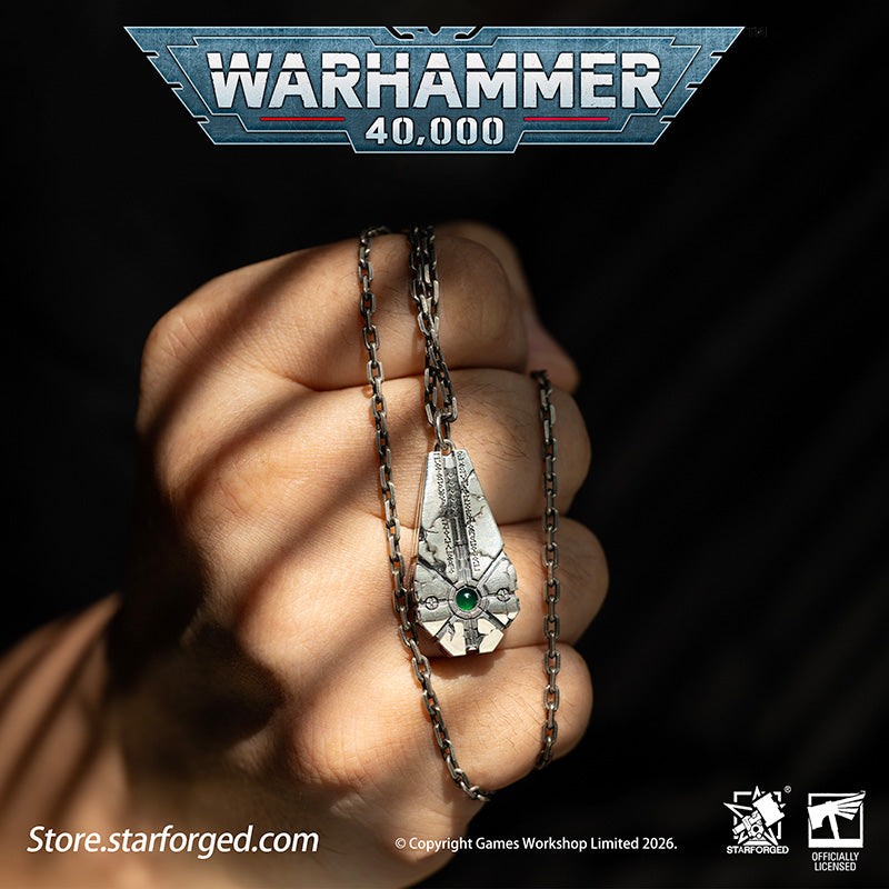 Warhammer 40K Starstele of Dominion Pendant Necrons Necklace by Starforged