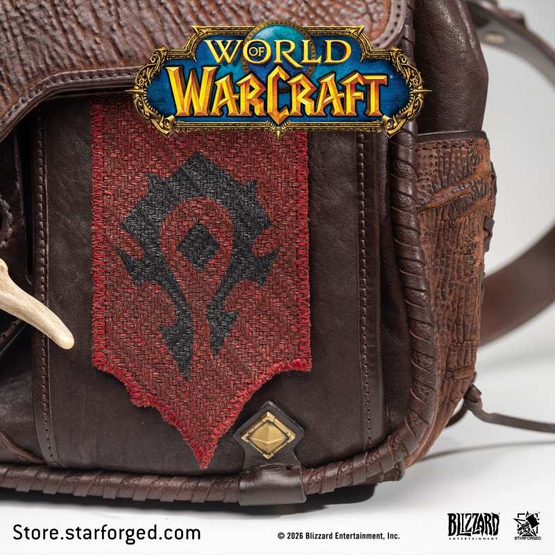 Starforged World of Warcraft Horde Warsong Crossbody Bag Men's Fashion Accessories Officially Authorized